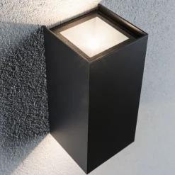 Væglamper ^ Paulmann udendørs LED-væglampe Flame, 22 cm, antracit, op/ned