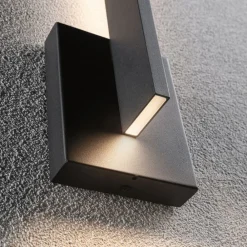 Paulmann Væglamper > udendørs LED-væglampe Levka, antracit, 49 cm aluminium IP44