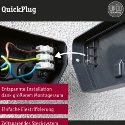 Væglampe Med Sensor ^ Paulmann udendørs LED-væglampe Azalena, sensor, hvid