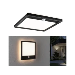 Paulmann Væglampe Med Sensor|Væglamper > udendørs LED-væglampe Lamina, sort, sensor, IP44