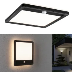 Paulmann Væglampe Med Sensor|Væglamper > udendørs LED-væglampe Lamina, sort, sensor, IP44