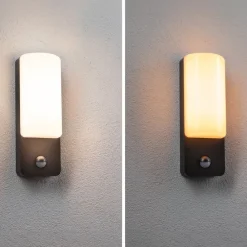 Paulmann Væglampe Med Sensor > udendørs LED-væglampe Bonnie, aluminium, 2200/3000K, sensor