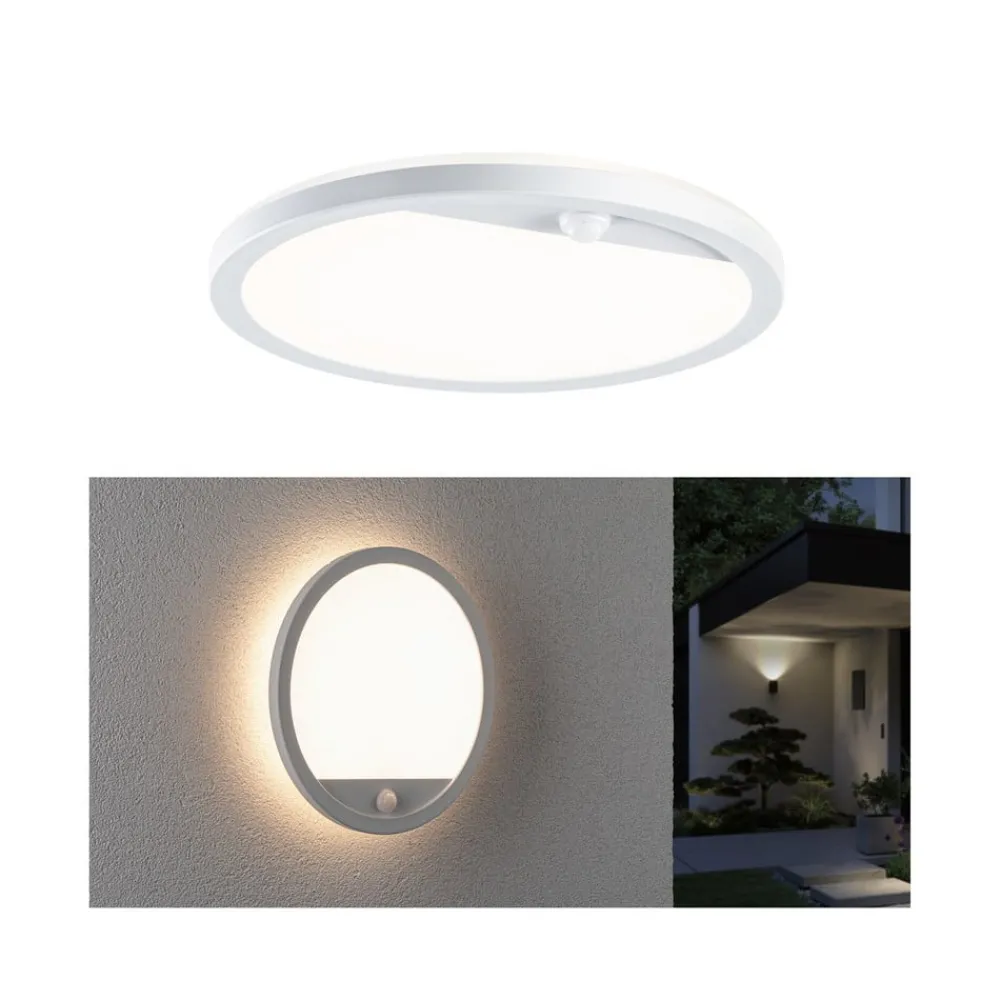 Paulmann Væglampe Med Sensor > udendørs LED-væglampe Lamina, hvid, sensor, IP44