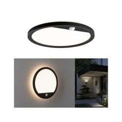 Paulmann Væglampe Med Sensor|Væglamper > udendørs LED-væglampe Lamina, sort, sensor, IP44