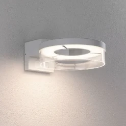 Paulmann Væglampe Med Sensor > udendørs LED-væglampe Capera hvidt metal IP44