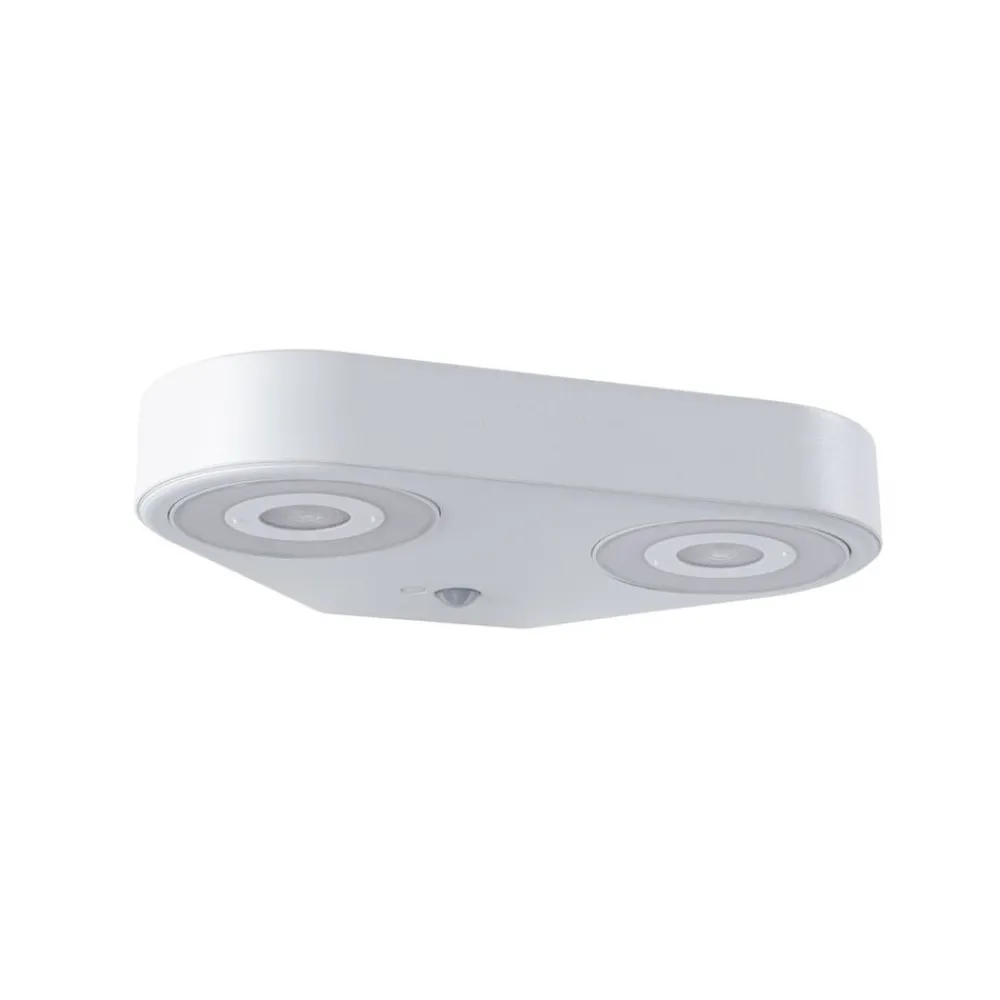 Væglampe Med Sensor ^ Paulmann udendørs LED-væglampe Silma hvid 2 lyskilder IP44