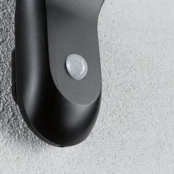 Paulmann Solcelle Lampe Med Sensor|Væglampe Med Sensor > udendørs LED-væglampe Diskola, sensor, antracit