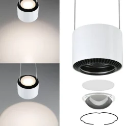 Paulmann Skinnesystem > URail Aldan LED-pendellampe, hvid