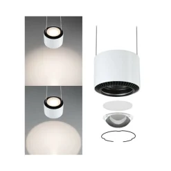 Paulmann Skinnesystem > URail Aldan LED-pendellampe, hvid