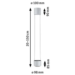 Paulmann Skinnesystem > URail Aldan LED-pendellampe, hvid