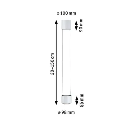 Paulmann Skinnesystem > URail Aldan LED-pendellampe, hvid