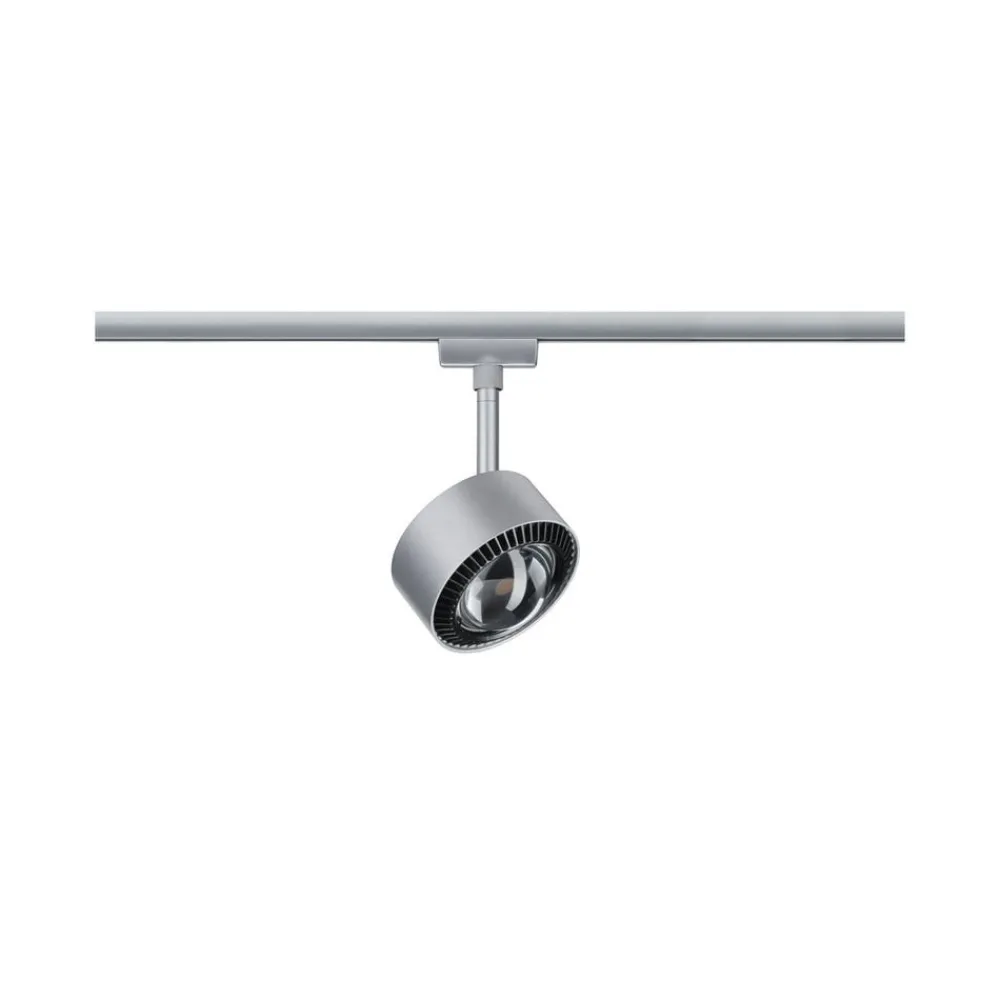 Paulmann Arbejdsrum/Kontor|Skinnesystem > URail Aldan LED-spotlight, mat krom, metal, CCT