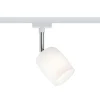 Arbejdsrum/Kontor|Skinnesystem ^ Paulmann URail Blossom spot, hvidt, satineret glas