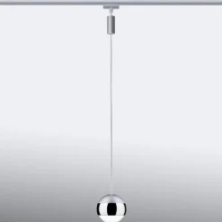 Skinnesystem ^ Paulmann URail Capsule II LED-pendel i krom