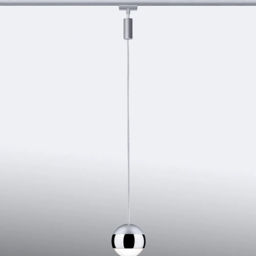 Skinnesystem ^ Paulmann URail Capsule II LED-pendel i krom