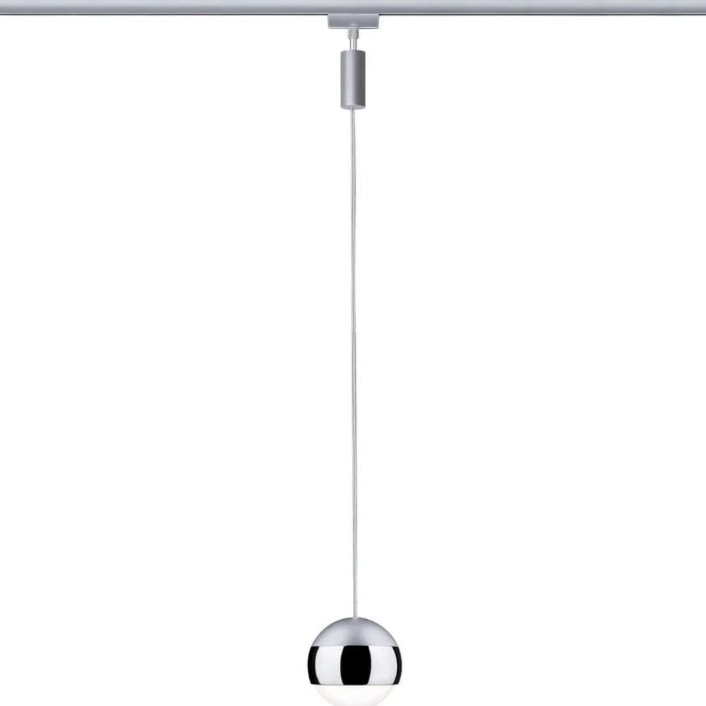 Skinnesystem ^ Paulmann URail Capsule II LED-pendel i krom
