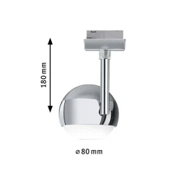 Skinnesystem ^ Paulmann URail Capsule II LED-spot 4.000 K krom