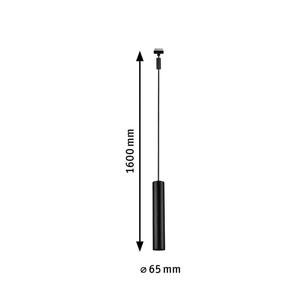 Paulmann Skinnesystem > URail Catalejo LED-pendellampe, mat sort