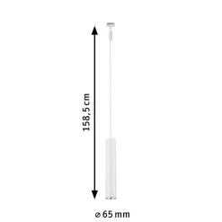 Paulmann Skinnesystem > URail Catalejo LED-pendellampe, mathvid