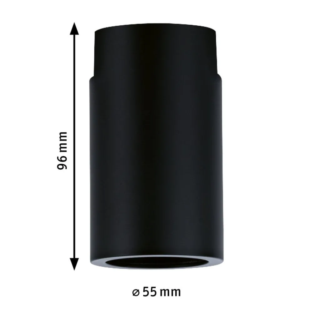 Paulmann Skinnesystem > URail Ceiling Socket E27, sort