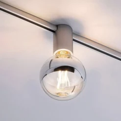 Skinnesystem ^ Paulmann URail Ceiling Socket E27, mat krom
