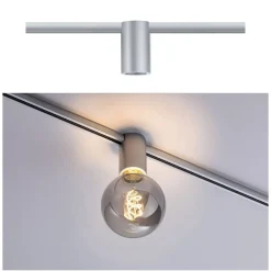 Skinnesystem ^ Paulmann URail Ceiling Socket E27, mat krom
