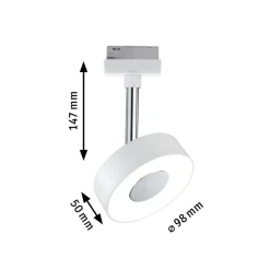 Paulmann Arbejdsrum/Kontor|Skinnesystem > URail Circle LED-spot, rundt, i hvidt