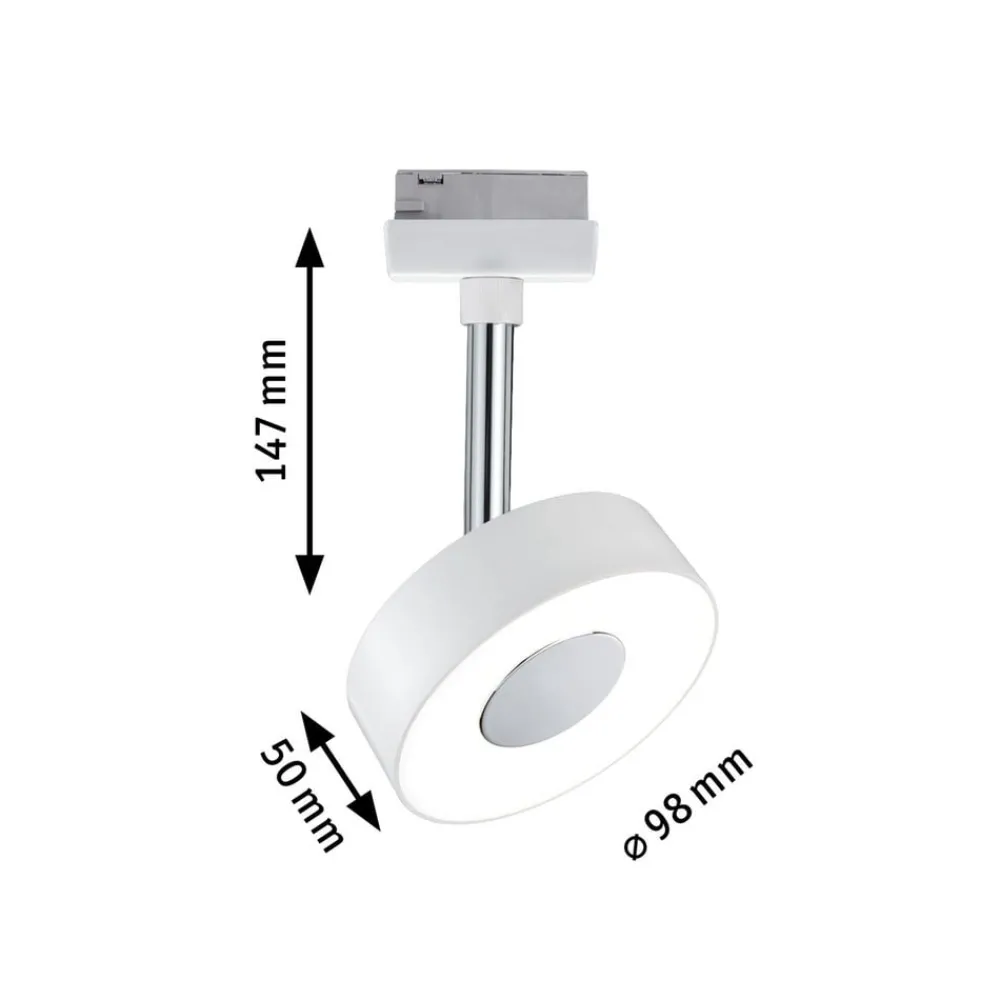 Paulmann Arbejdsrum/Kontor|Skinnesystem > URail Circle LED-spot, rundt, i hvidt