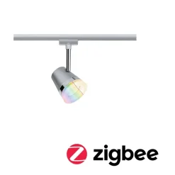 Skinnesystem ^ Paulmann URail Cone spot RGBW, mat krom, ZigBee