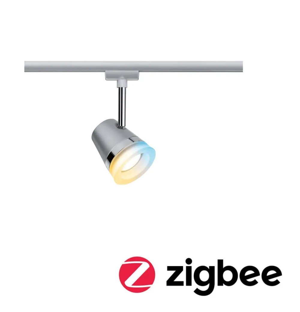 Paulmann Skinnesystem > URail Cone, ZigBee, CCT, mat krom