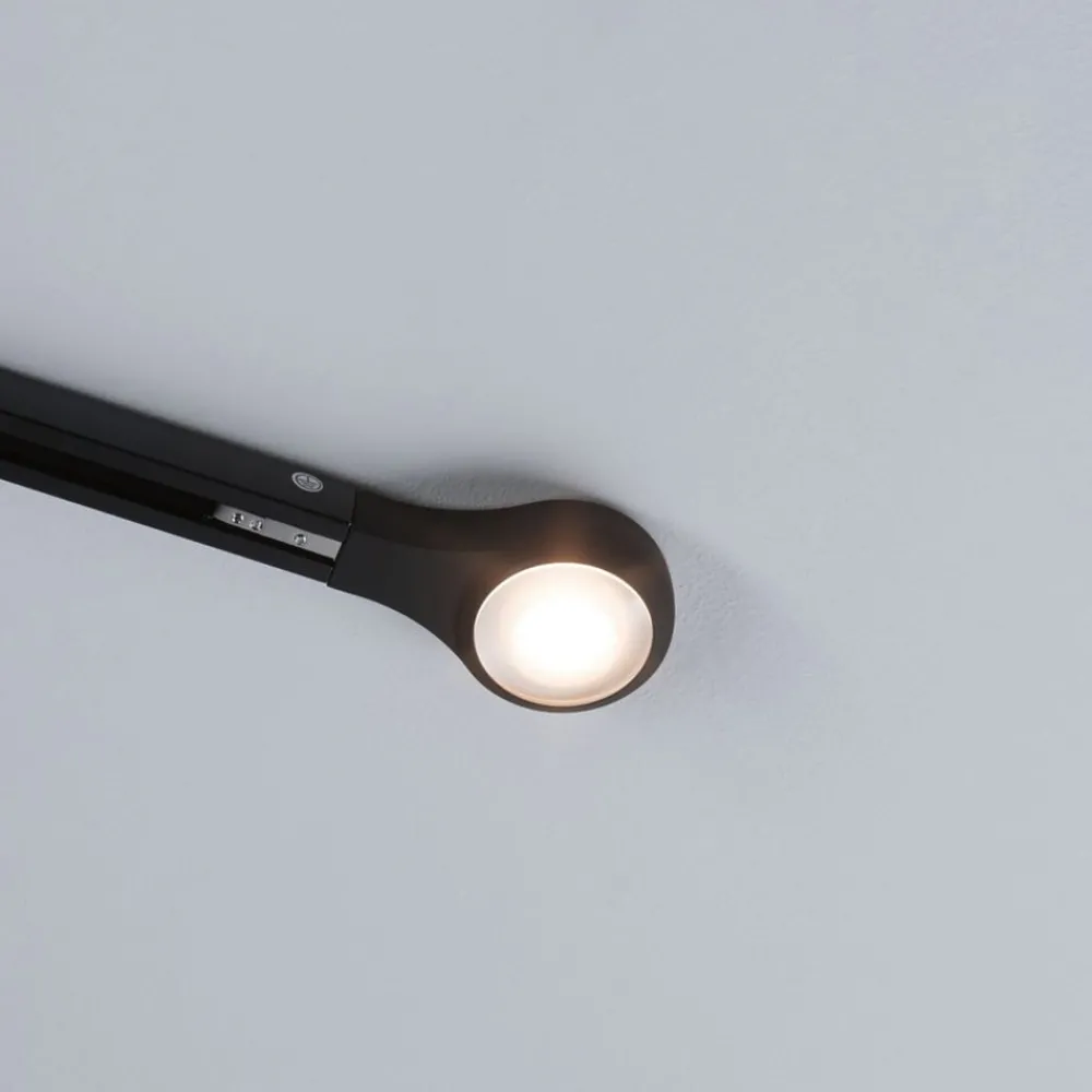 Paulmann Skinnesystem > URail endekappe LED-pære 2.700 K, sort