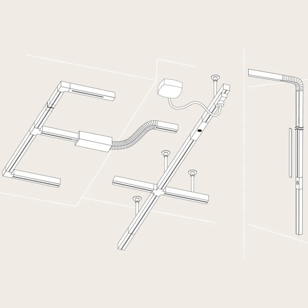 Paulmann Skinnesystem > URail Flex II forbindelse, mat krom