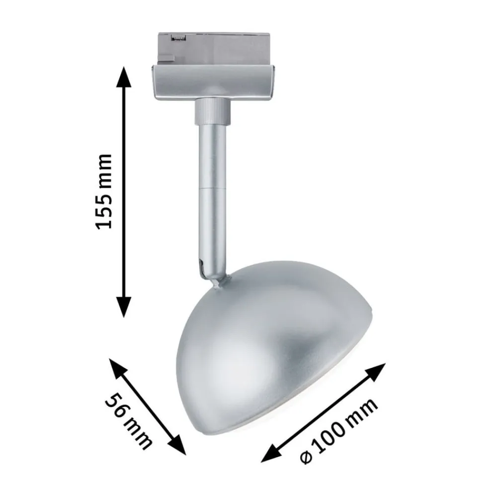 Paulmann Skinnesystem > URail Hemi LED-spot 3.000 K krom