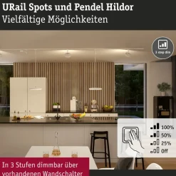 Paulmann Arbejdsrum/Kontor > URail Hildor LED-pendel 3.000K hvid