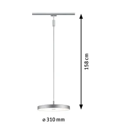 Paulmann Arbejdsrum/Kontor|Skinnesystem > URail Hildor LED-pendel 3.000K krom