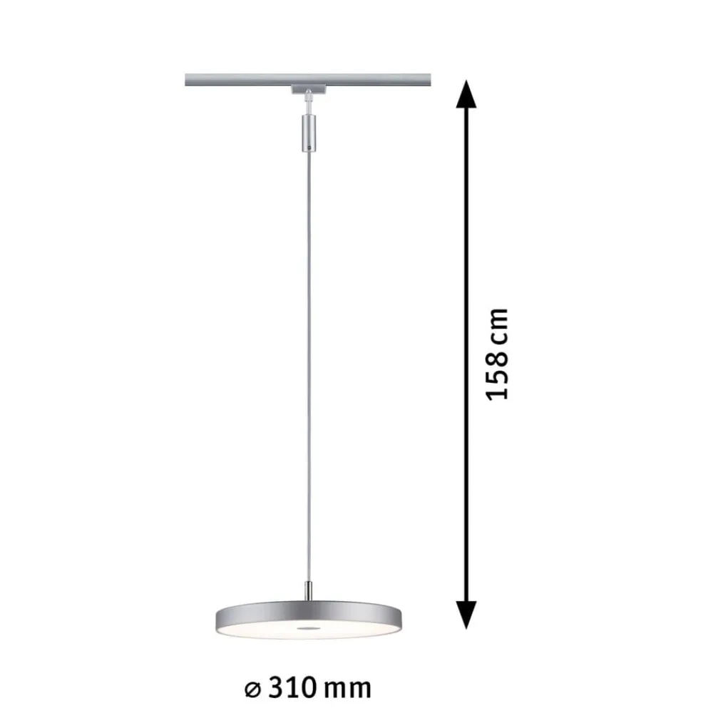 Paulmann Arbejdsrum/Kontor|Skinnesystem > URail Hildor LED-pendel 3.000K krom