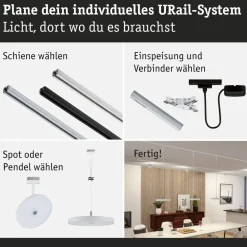Paulmann Skinnesystem > URail Hildor LED-pendel hvid 4.000 K