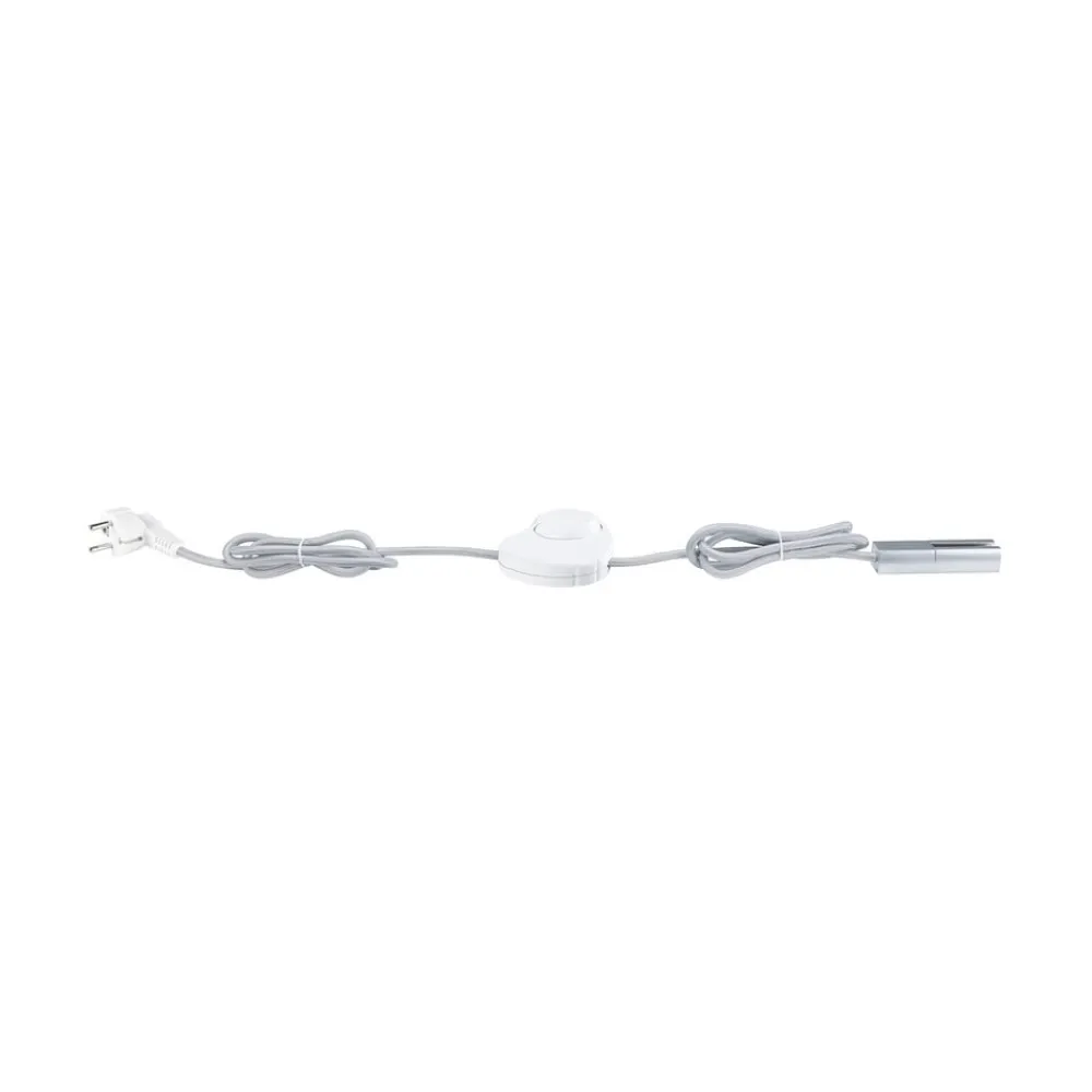 Paulmann Skinnesystem > URail indførelseskabel/afbryder, krom mat, 2,4 m