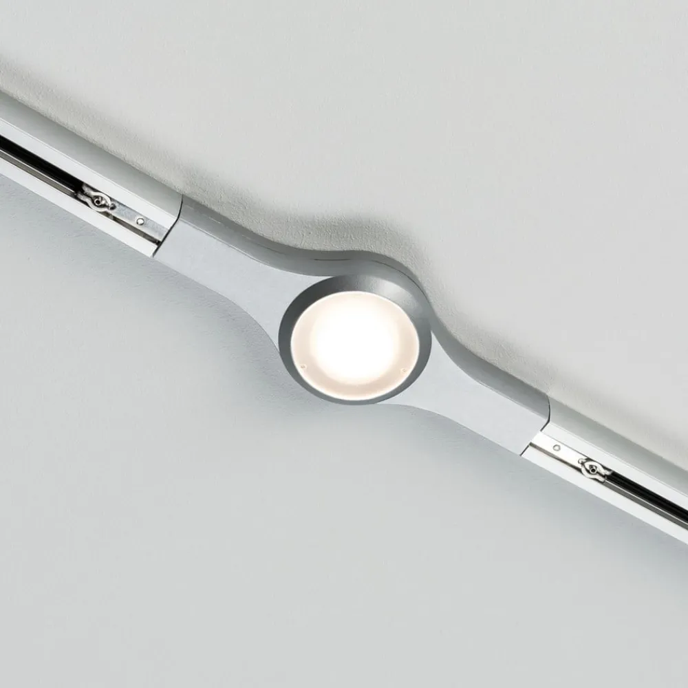 Skinnesystem ^ Paulmann URail LED Line Connector, mat krom
