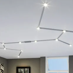 Skinnesystem ^ Paulmann URail LED Line Connector, mat krom