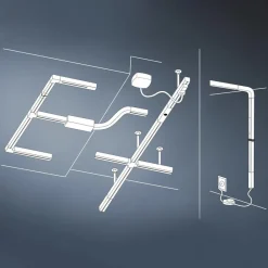 Skinnesystem ^ Paulmann URail LED Line Connector, mat krom