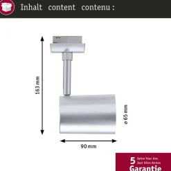 Paulmann Skinnesystem > URail LED-skinnespot Luxe Zigbee krom mat GU10