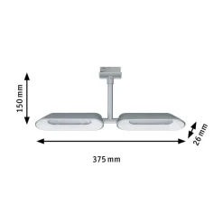 Skinnesystem ^ Paulmann URail LED-spot dipper, 2 lyskilder