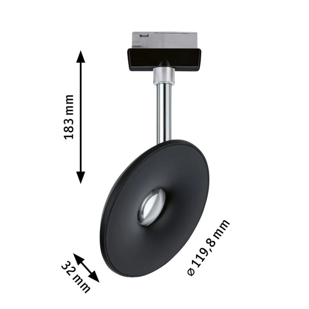 Paulmann Skinnesystem > URail LED-spot Sphere 2,700K sort