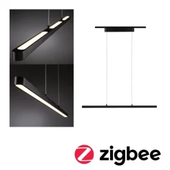 Skinnesystem ^ Paulmann URail Lento LED-pendel ZigBee CCT sort
