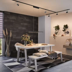 Skinnesystem ^ Paulmann URail Lento LED-pendel ZigBee CCT sort