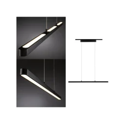 Paulmann Skinnesystem > URail Lento LED-pendel, mat sort