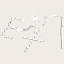 Arbejdsrum/Kontor|Skinnesystem ^ Paulmann URail L-konnektor, mat krom