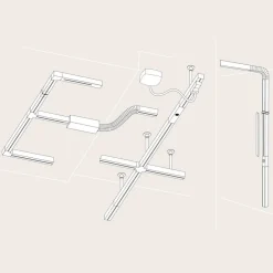 Paulmann Skinnesystem > URail L-tilkobling stiv, mat sort