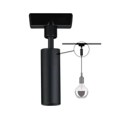 Skinnesystem ^ Paulmann URail pendeladapter Universal 50 W sort